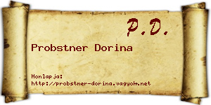 Probstner Dorina névjegykártya