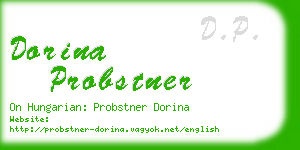 dorina probstner business card